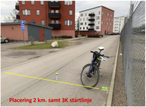 2 km för 5km-löparna och start för 3 km.