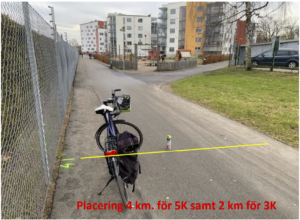 1 km kvar för samtliga.